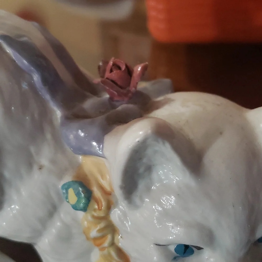 Vintage set of 3 white Kitten Cats home decor - Picture 10 of 16